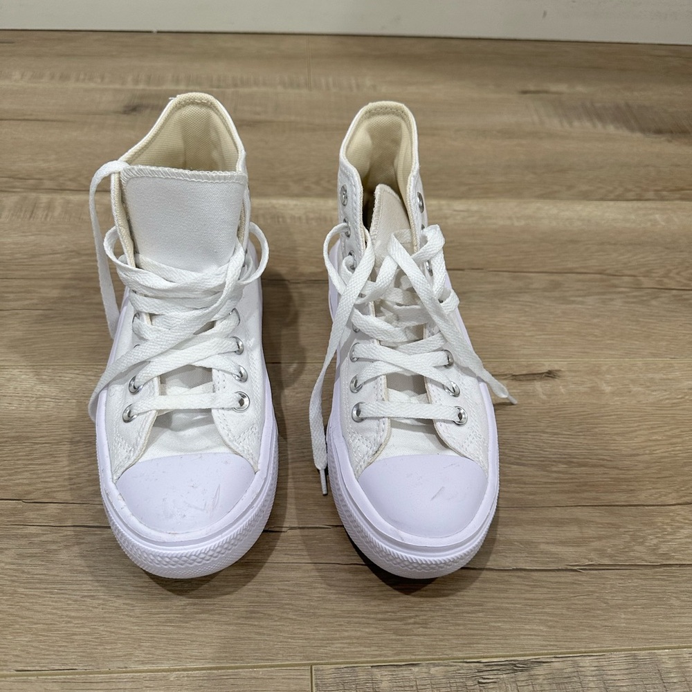 Converse White High-Top Sneakers